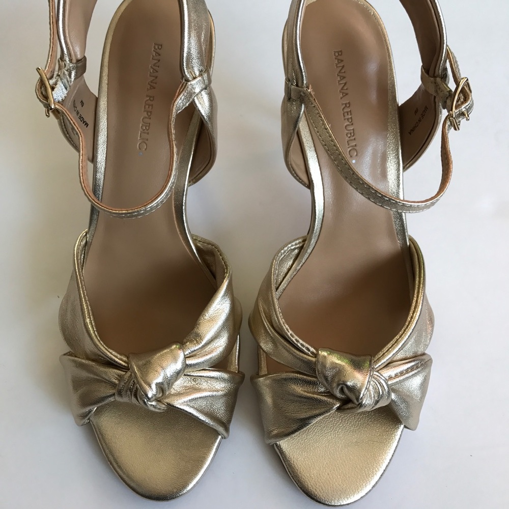 Banana Republic Gold Heels